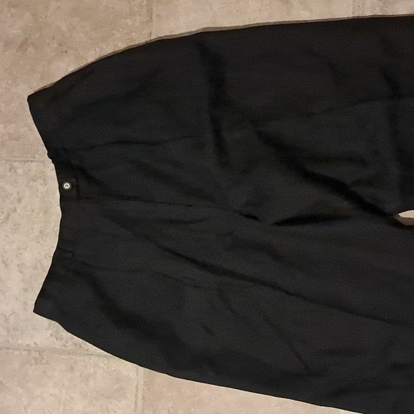 Talbots Classic Irish Linen Pants Trousers Black Business Minimalist Office - Picture 2 of 8